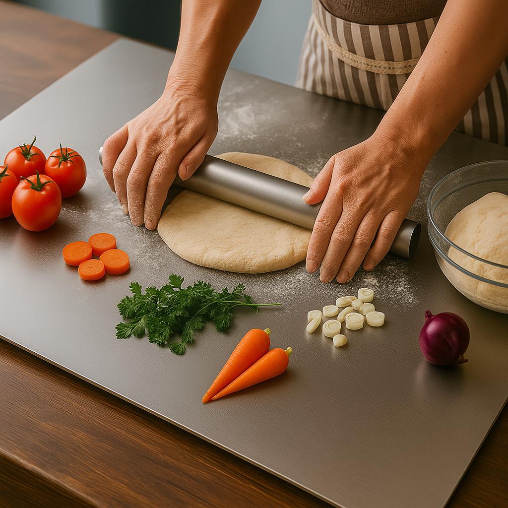 Premium Stainless Steel Kitchen Chopping Board
